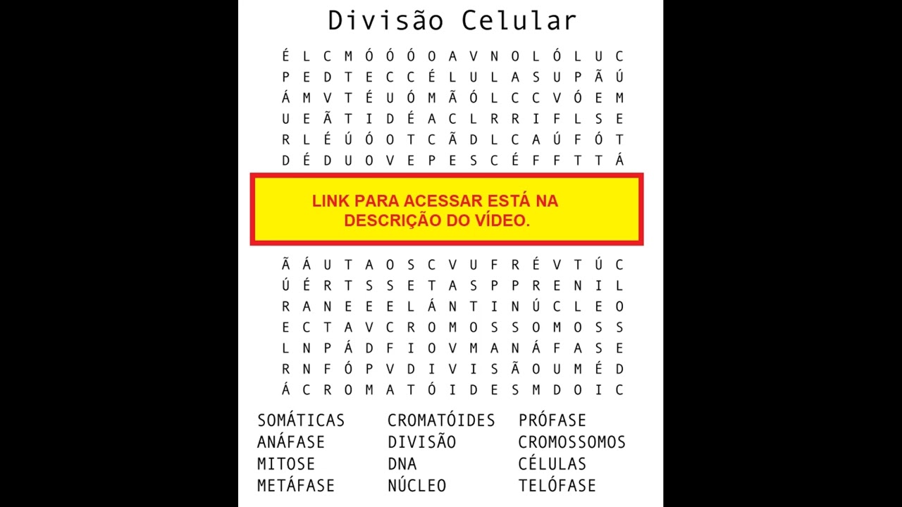 Caça palavras de comida  #04 Brincadeira para o instagram da célula -  Célula que dá certo