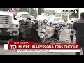 Choque en la México-Cuautla deja una persona muerta y otra lesionada