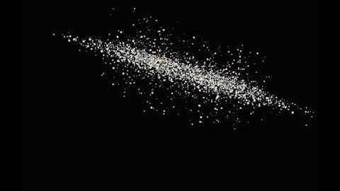 blender: galaxy basic simulation