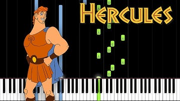 Hercules - I Can Go the Distance (Piano Tutorial) [Synthesia]