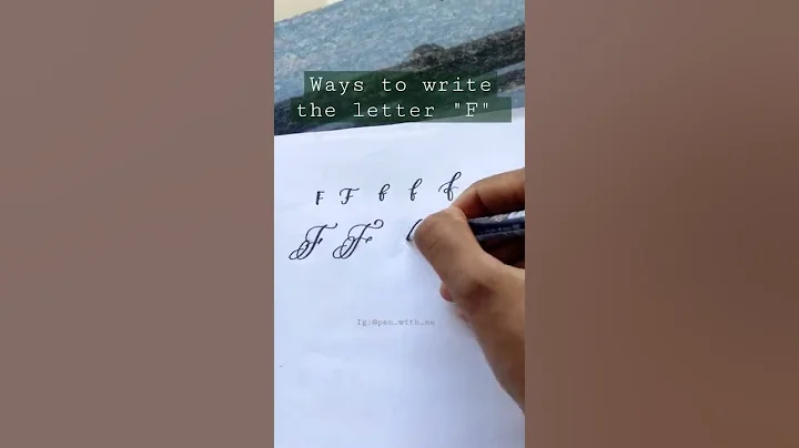 ways to write the letter "F"✨ #shorts #calligraphy #youtubeshorts #handlettering