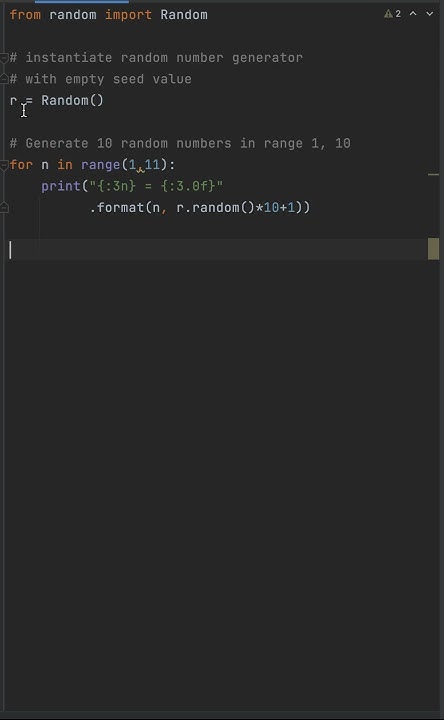 Random number generator example | random module | Python by examples ...