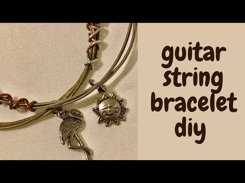 Guitar String Necklace Gitaarsnaar Halssnoer · How To Make A Recycled  Necklace · Jewelry Making on Cut Out + Keep