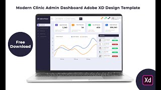 Modern Clinic Admin Design Adobe XD Template Free Download -  Studious31 Adobe XD [Free Download]