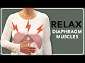 Diaphragmatic breathing exercises relax diaphragm muscles