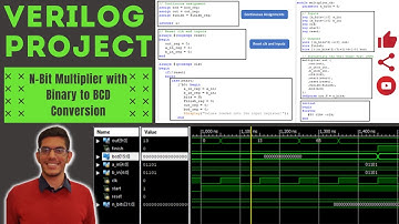 N bit Multiplier in Verilog (with code)| Verilog Project | Xilinx Vivado | Electronics Project