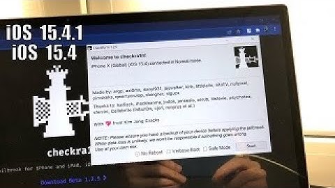 iOS 15 Jailbreak iOS 15.4.1 - 14.8 CheckRa1n Windows?