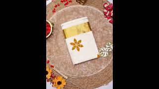 Vishu Series - Elegant Embroidery Kasavu Saree