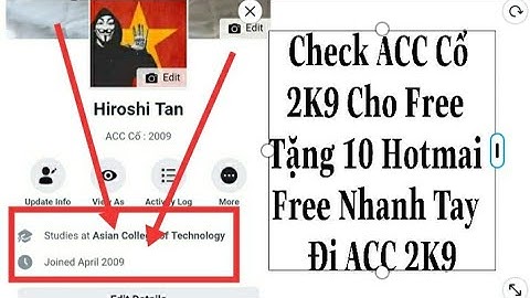 Hướng Dẫn Check ACC Cổ 2K9 - Share Mẹo Check Not Cp Tặng Hotmail 2019