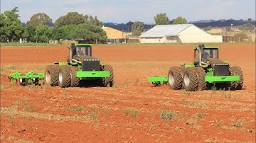 Agrico 4+320 and 4+250 articulated tractors pulling heavy rippers in South Africa + Take IV