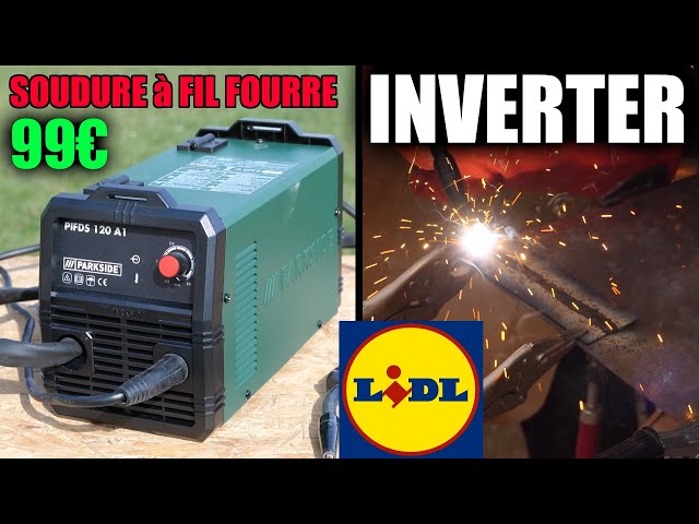 LIDL Poste à souder INVERTER à fil fourré PARKSIDE PIFDS 120 A1 Sans gaz  Flux Cored Wire Welder - YouTube