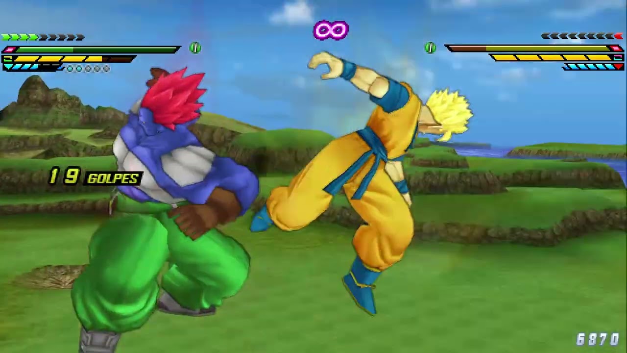 DBZ TTT The Legacy Of Tenkaichi V2 Gohan del futuro vs Super 13