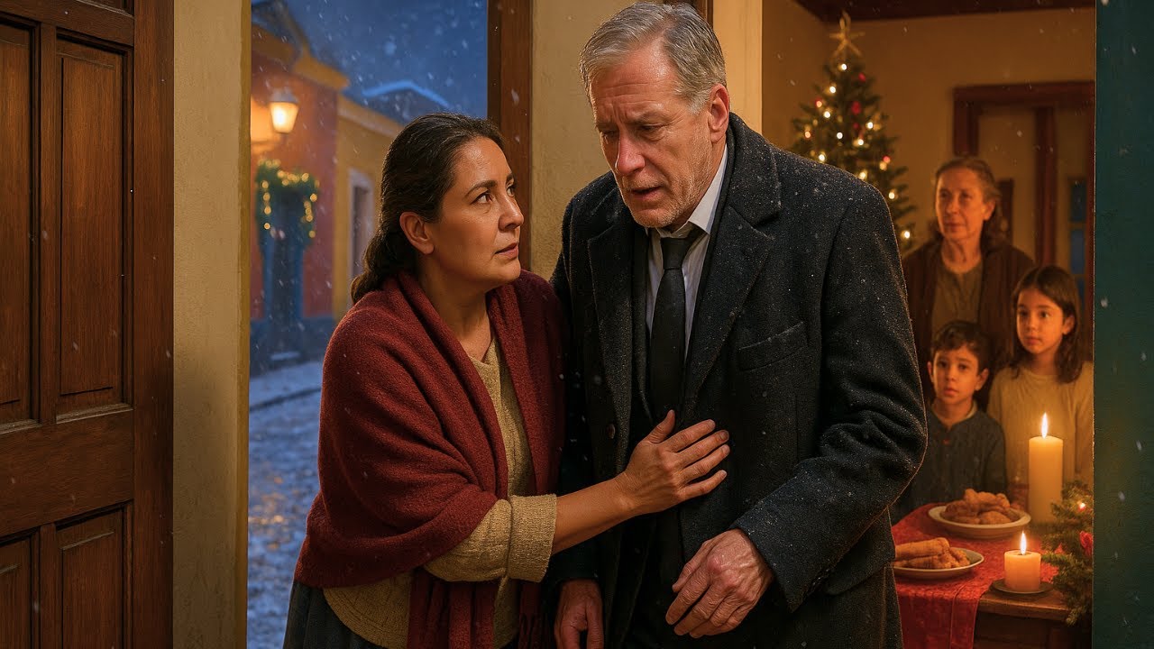 En Navidad, una mujer humilde dio refugio a un hombre congelado… sin saber que era millonario