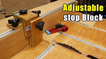 Verstelbare stopblok voor dwarsslede