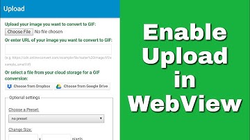 Enable upload from webview in Sketchware