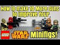 How to make 10 more lego star wars guns to improve your minifigs