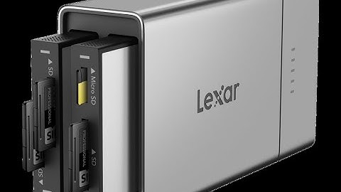 Lexar Workflow Go: Portable 2-Bay Dock, USB-C 10Gbps, 5000mAh Battery, On-the-Go Backups to SSD