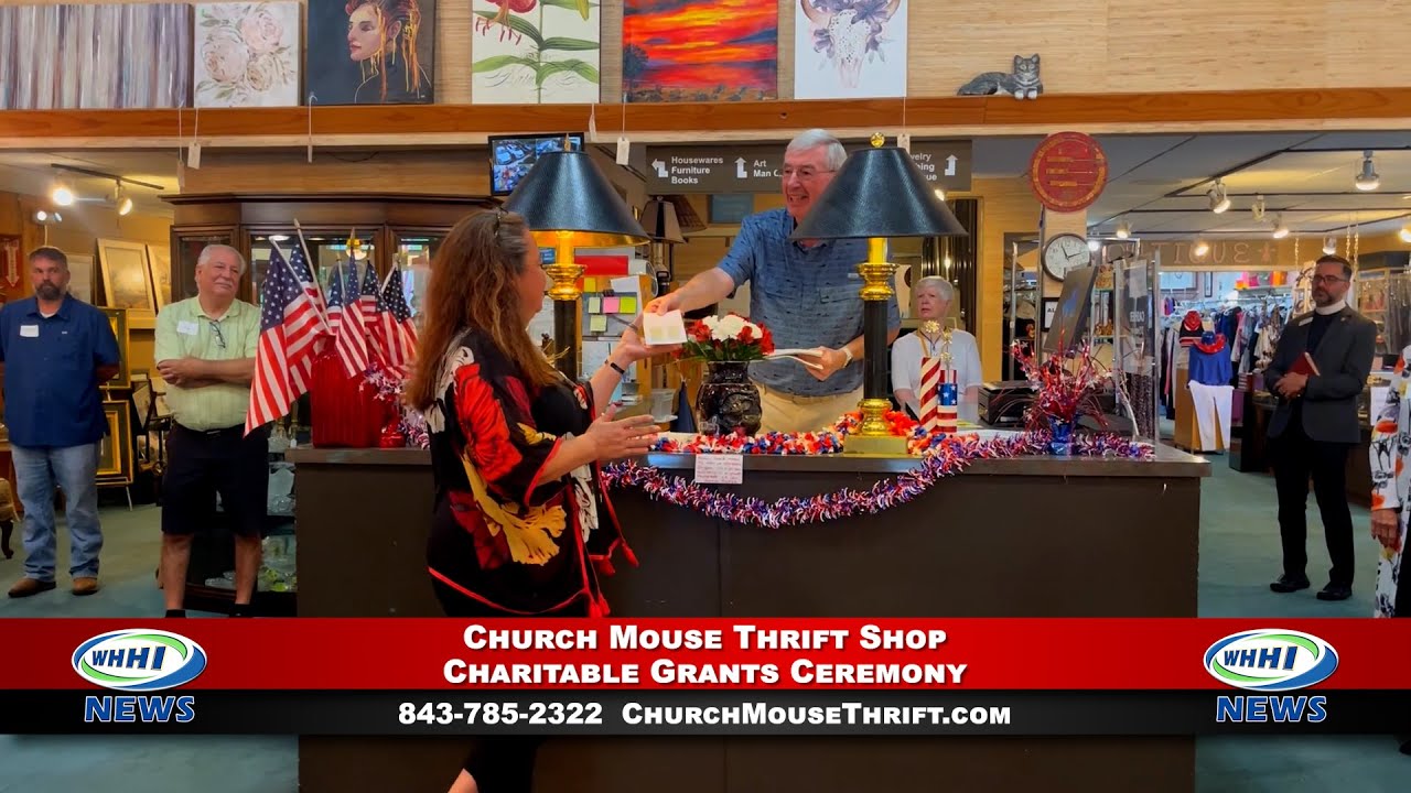 WHHI NEWS | Church Mouse Thrift Shop Charitable Grants Ceremony | On Location! | WHHITV
