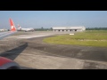 Lion Air Boeing 737-900ER PK-LFQ Take Off from Medan Kualanamu International Airport