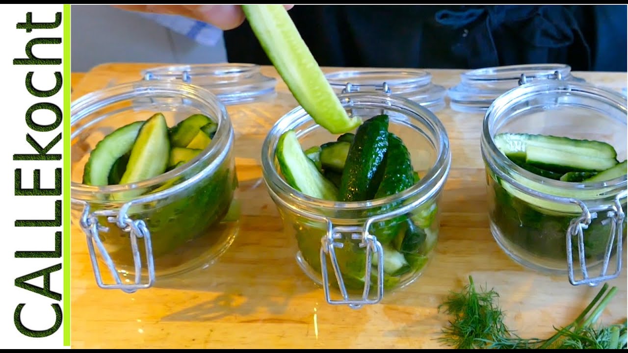 Salzgurken selber einlegen 🥒 Gurken Fermentieren 🥒 Original Rezept vom Gärtner 🥒 Gurken einmachen