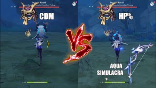 Yelan With Aqua Comparison Circlet CDM vs HP% Which Better ?? | Genshin Impact