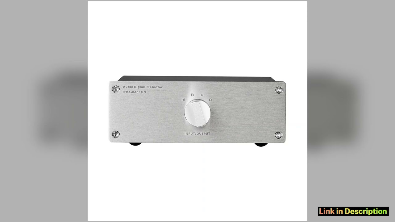 NEW 4in1out3in3out RCA Audio Source Selector for Home Stereo System CDDVDAMP Switch Box