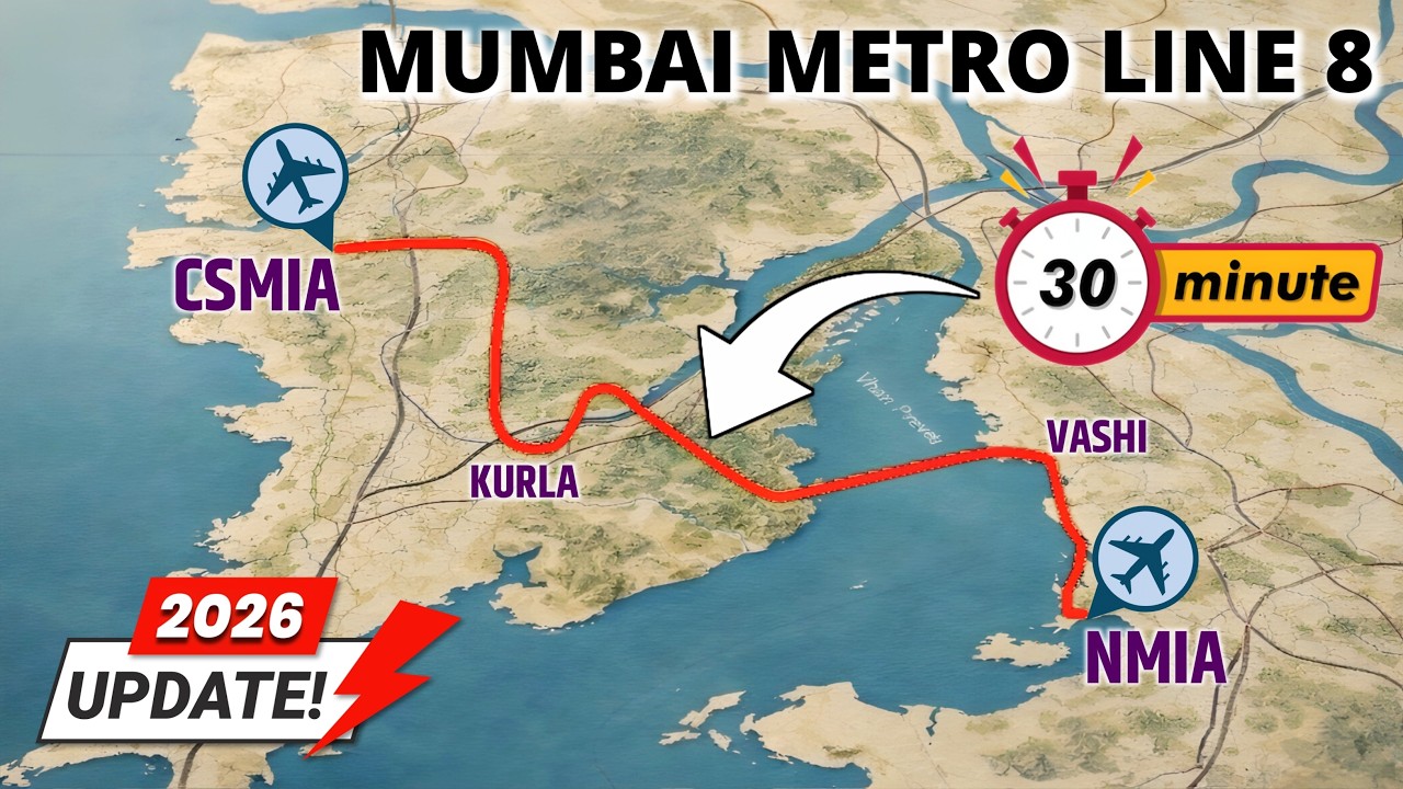 Mumbai Metro Line 8 Gold Line: Complete Project Details, Route & Connectivity | Latest 2026 Status
