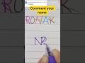Ronak🫶name logo design #shortsvideo please like or subscribe me 👍 By Ravi 💯