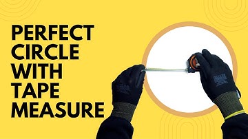 DIY Guide: Creating a Perfect Circle Using a Tape Measure  - Two Ways #shorts #measurement #diy