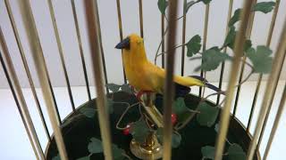 Vintage Karl Griesbaum singing bird cage automaton