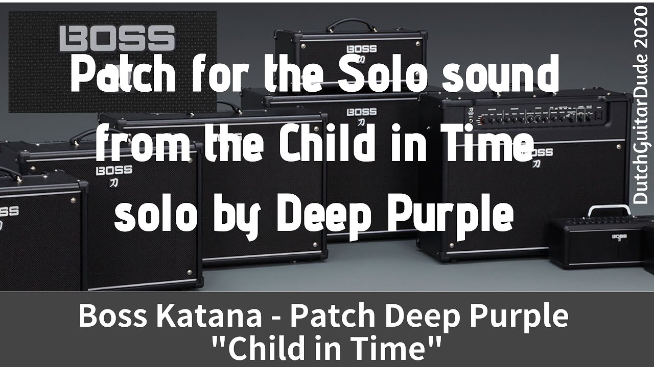 Boss Katana Patch Deep Purple - YouTube