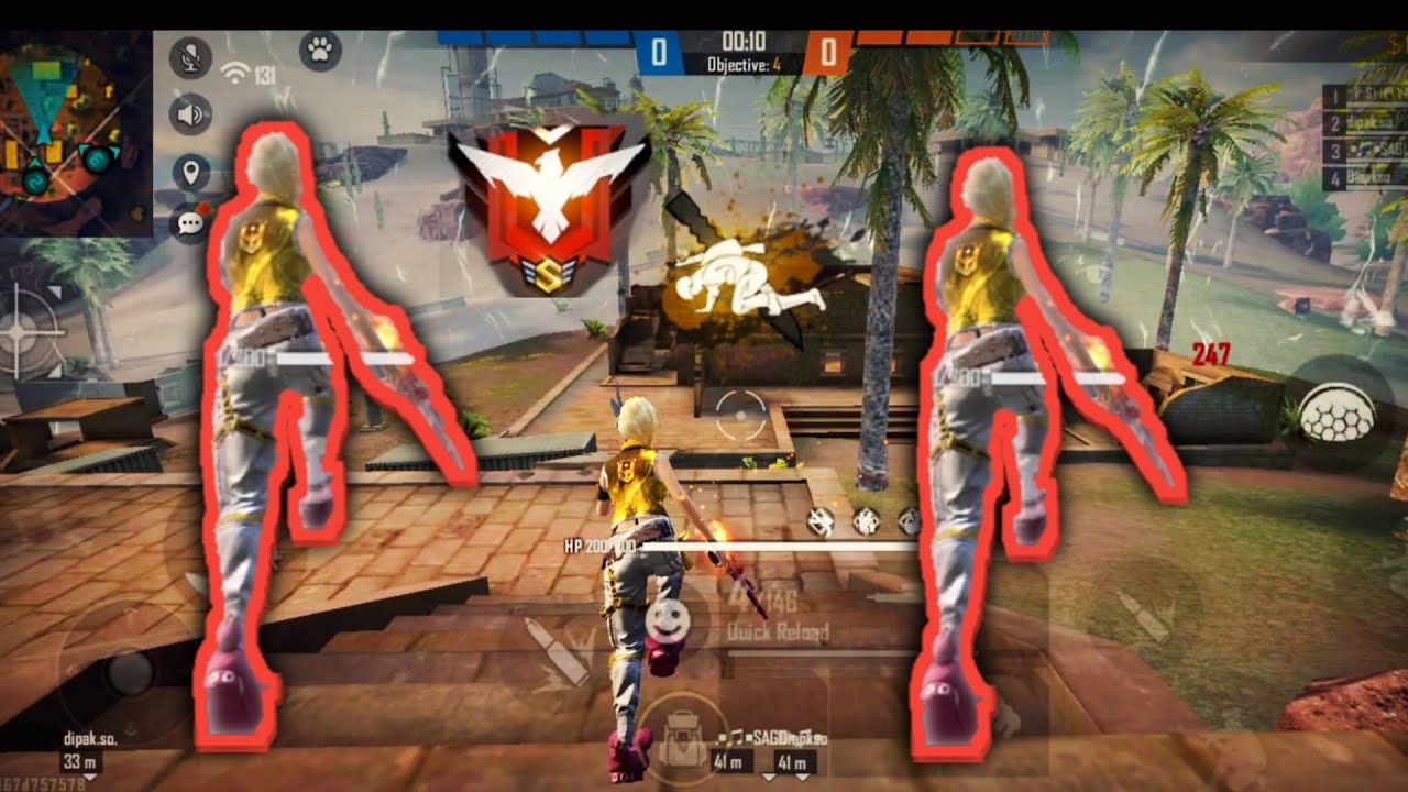 #Rouk ff♥️// viral Edit♥️//Over power gameplay//😲♥️ trending//free fire ...