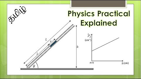 Sri Lanka GCE A/L Physics Experiment 30 | Atmospheric Pressure using Quill Tube in Tamil | part 1