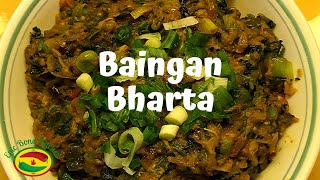 Roasted mashed eggplant stir fry | baingan bharta recipe | Epic Bong Kitchen