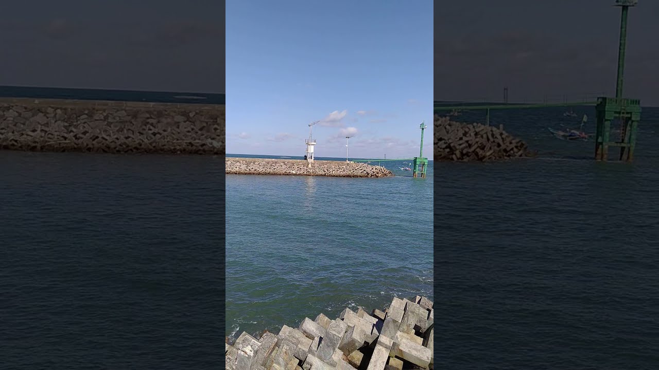 Tempat mancing di pantai Pangandaran