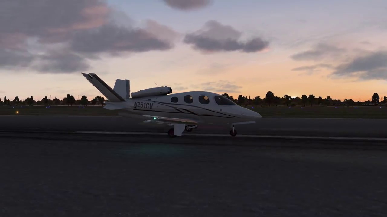 Evening VFR near Dallas CIRRUS VISION XPlane 11 YouTube