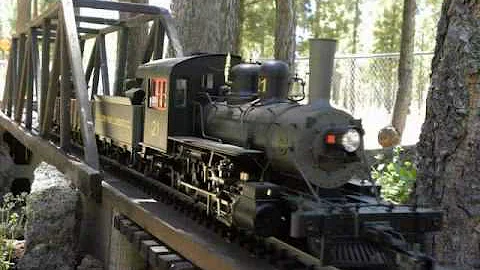 garden railroad in Lapine