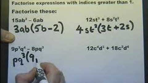 KEY STAGE 3 -- ALGEBRA  - LEVEL 7. Introduction