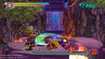 Mega Man X7 - Zero vs Soldier Stonekong (No Damage)