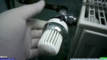 Replacing the standard radiator valve with a thermostatic one