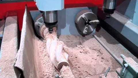 4-axis CNC router for engraving round wood object