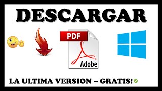 Como DESCARGAR e INSTALAR Adobe Acrobat Reader DC 2024 GRATIS para Windows 10 ✅