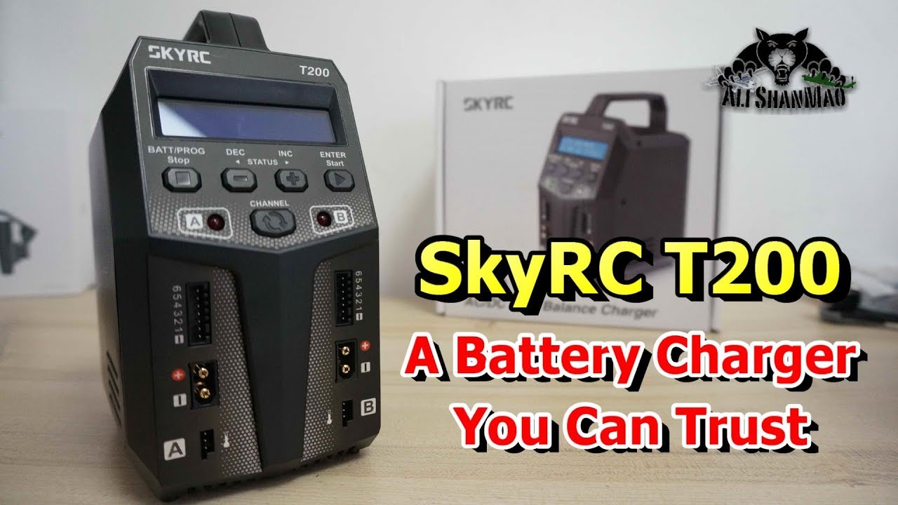 SkyRC T200 2 Channel Smart Balance Charger Battery Charger - YouTube