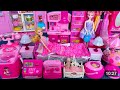 11 Minutes Satisfying with Unboxing Pink Barbie Doll Bedroom,Kitchen Collection Review Toys | ASMR