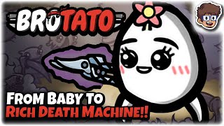 From Baby to Rich DEATH Machine!! | Brotato: Modded