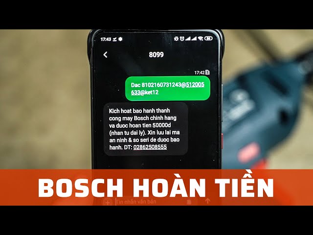 Cách Để Bosch Hoàn Tiền 50k (30k) Cho Bạn Từ 1.4.2020