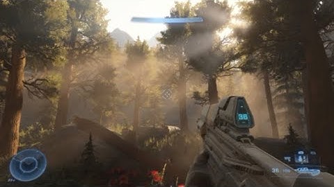 Incredibly realistic forest created in Halo Infinite Forge