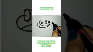 Part 3- Amazing Drawing Ideas With &quot;A B C D &quot; 🔤🔥 #youtube #viral #shorts #video  #ytshorts #trending