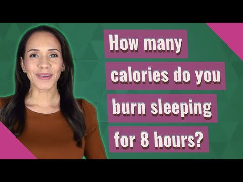 How many calories do you burn sleeping for 8 hours?