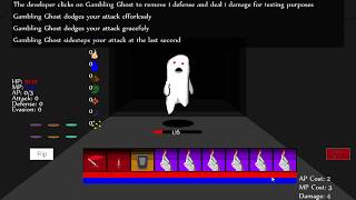 coin game textbox and combat system testing